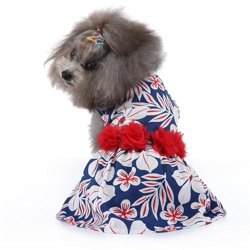 Hundekleid Welpenrock Haustier Hundekleid ​Hunde Kleid Prinzessin Abendkleid Kleid für Hunde Katzen (XL) von YIYELIY