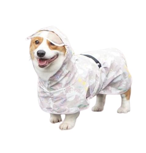 YIYELIY Hunderegenmantel- Regenjacken für Hunde wasserdichter Hunde Regenmantel Einstellbar Hundeponcho für Haustiere Hunde Katzen (3XL) von YIYELIY