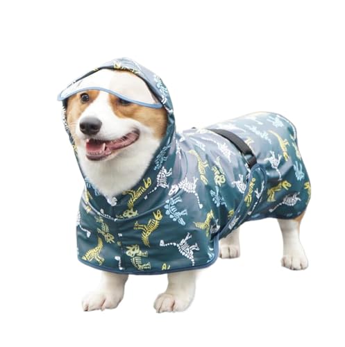 Hunderegenmantel- Regenjacken für Hunde wasserdichter Hunde Regenmantel Einstellbar Hundeponcho für Haustiere Hunde Katzen (7XL) von YIYELIY