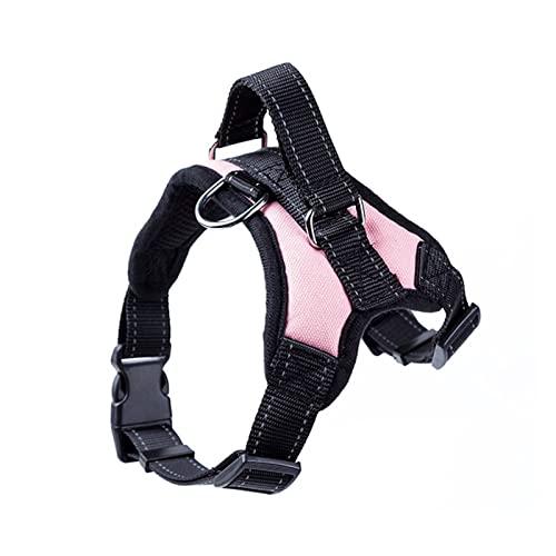 YIZMO Hundegeschirr, Verstellbarer, atmungsaktiver Haustierträger, Nicht ziehende reflektierende Nähte, reflektierender Hundeträger for mittelgroße bis große Hunde (Color : Pink, Size : S) von YIZMO