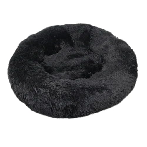 YJHLY Hundebett, bequem, Donut-Kuschelkuschel, rund, ultraweich, waschbar, Hunde- und Katzenkissen, Bett, Winter, warmes Sofa, M-L, 60 cm von YJHLY