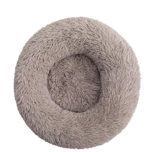 YJHLY Hundebett, bequemes Donut-Kuschelbett, rund, ultraweich, waschbar, Hunde- und Katzenkissen, Bett, Winter, warm, Sofa, A-4XL, 110 cm von YJHLY