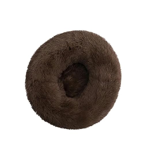 YJHLY Hundebett, bequemes Donut-Kuschelbett, rund, ultraweich, waschbar, Hunde- und Katzenkissen, Bett, Winter, warm, Sofa, H-L, 60 cm von YJHLY