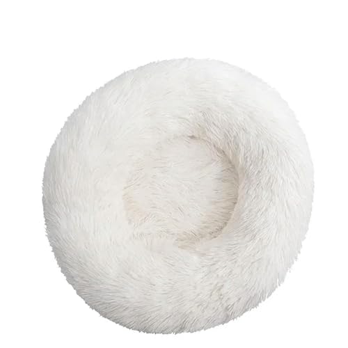 YJHLY Hundebett, bequemes Donut-Kuschelbett, rund, ultraweich, waschbar, Hunde- und Katzenkissen, Bett, Winter, warmes Sofa, Größe S - M, 50 cm von YJHLY