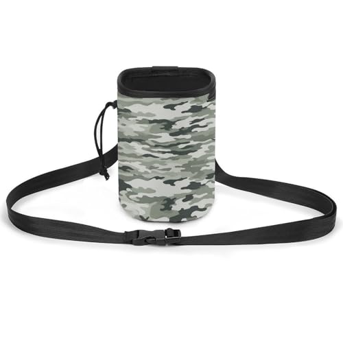 Haustier-Trainingspaket, weißer Camouflage-Druck, leichte Hundetrainingstasche, vielseitiges Haustierzubehör, ideal für Spaziergänge und Training mit dem Hund von YJWANDL