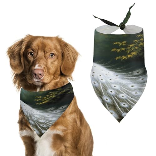 Weiches und atmungsaktives Haustier-Bandana für Hunde und Katzen, leichter Polyester-Schal, perfekt für den täglichen Stil oder besondere Anlässe von YJWANDL