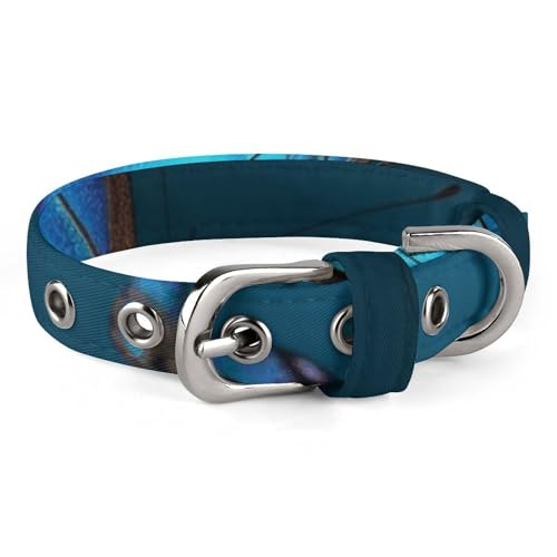 Haustier-Halsband, schöner blauer Schmetterlingsdruck, stilvolles Haustier-Accessoire, modisches Haustierhalsband, verstellbares Haustierhalsband, leichtes Haustierhalsband von YJWANDO