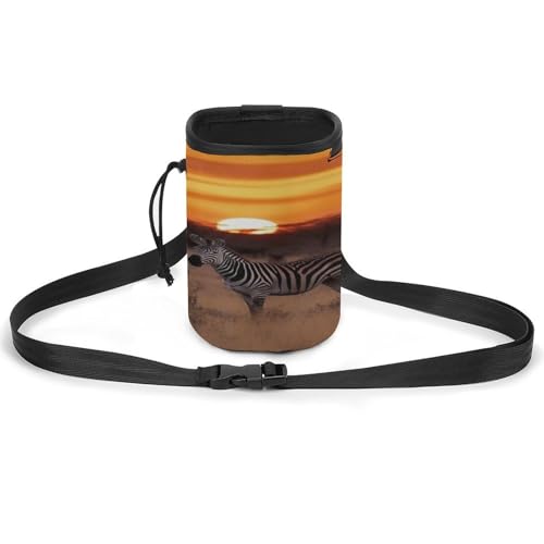 Haustier-Trainingspaket, Afrika, Sonnenuntergang, Zebramuster, stilvolle Hundetrainingstasche, Haustier-Hüfttasche, leicht und geräumig Haustier-Trainingspaket, Afrika, Sonnenuntergang, Zebramuster, stilvolle Hundetrainingstasche, Haustier-Hüfttasche, leicht und geräumig von YJWANDO