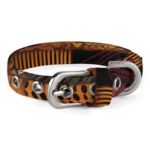 Haustierhalsband, afrikanischer Stil, Patchwork-Druck, stilvolles Haustierzubehör, modisches Haustierhalsband, verstellbares Haustierhalsband, leichtes Haustierhalsband von YJWANDO