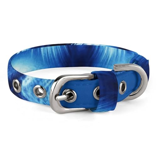 Haustierhalsband, blaues Eulen-Motiv, stilvolles Haustierzubehör, modisches Haustierhalsband, verstellbares Haustierhalsband, leichtes Haustierhalsband von YJWANDO