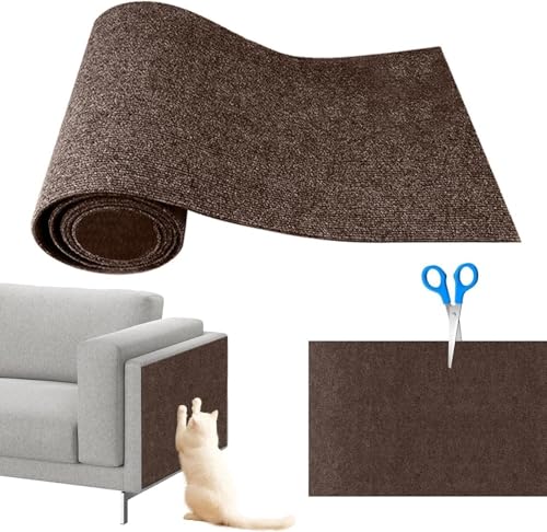 YJWZ 30 * 100cm Kratzmatte Katze Wand Selbstklebend Kratzschutz Sofa Katze Kratzteppich Ecke DIY Climbing Cat Scratcher Mat AntiKratz Tape Kratzpads Katzenkratzmatte von YJWZ