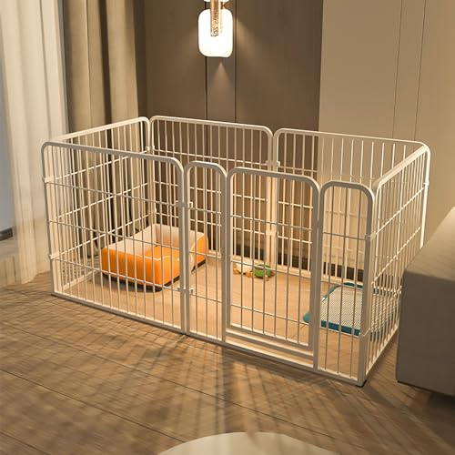 Pet's Home， Haustierzaun, Welpenzaun for den Innenbereich, frei zusammengefügter und zusammengebauter Zwinger, EIN Raum, EIN Badezimmer, Kleiner, mittlerer und großer Hundekäfig(100x50x50cm) von YKMYXZ