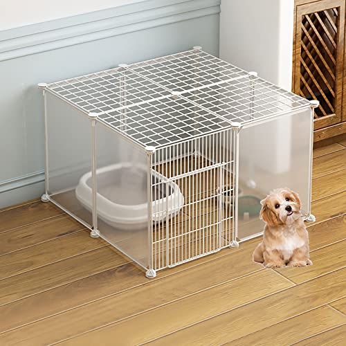 Pet's Home， Katzenkäfig – Katzenkäfige for den Innenbereich, Katzenlaufstall, Katzengehege, Frettchenkäfig, Hundekäfige, Katzenhütten, leicht zu reinigen – großer Auslaufplatz, ideal for 1–3 Katzen(75 von YKMYXZ