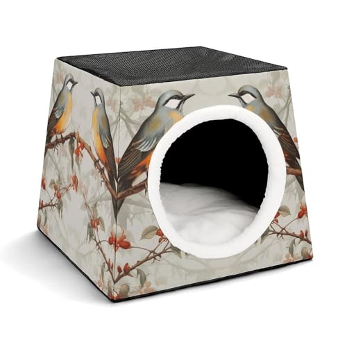 YKUDBN Cozy Capsule Pet Nest for Small Cats and Dogs, Birds Vintage Art Print Portable Pet Nest Small Pet Nest Capsule Design Pet Nest Small Animal Nest von YKUDBN