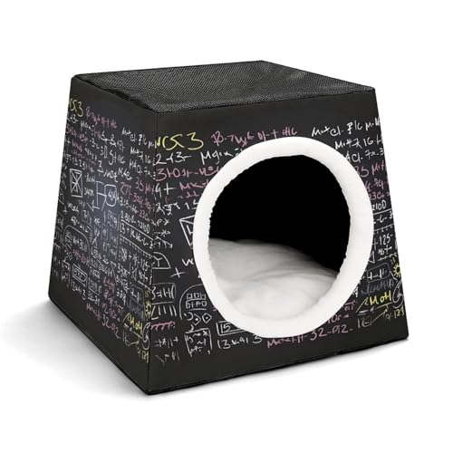 YKUDBN Cozy Capsule Pet Nest for Small Cats and Dogs, Math Formula Print Portable Pet Nest Small Pet Nest Capsule Design Pet Nest Small Animal Nest von YKUDBN