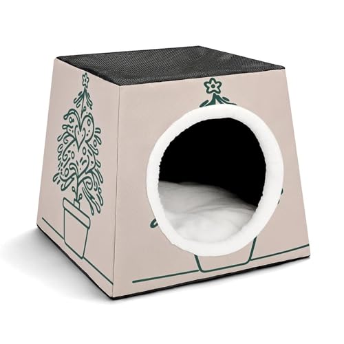 YKUDBN Cozy Capsule Pet Nest for Small Cats and Dogs, Strange Loving Heart Tree Print Portable Pet Nest Small Pet Nest Capsule Design Pet Nest Small Animal Nest von YKUDBN