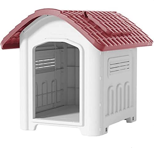 YLCH Pet House Hundehaus für den Außenbereich, atmungsaktiv, klein, groß, Haus, wasserdichte Zwinger für Villa Garten (Größe: 87 x 70 x 75 cm) von YLCH