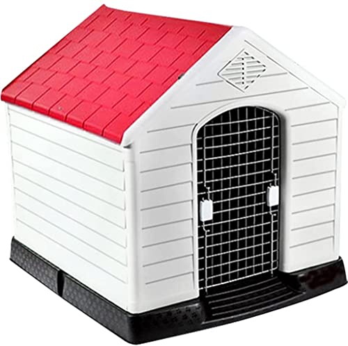 YLCH Pet House Outdoor Große Große Innenraum Bequeme Hundehütte Atmungsaktive Zwinger Mit Doppeltüren (Größe: 93 * 94 * 100 cm) von YLCH