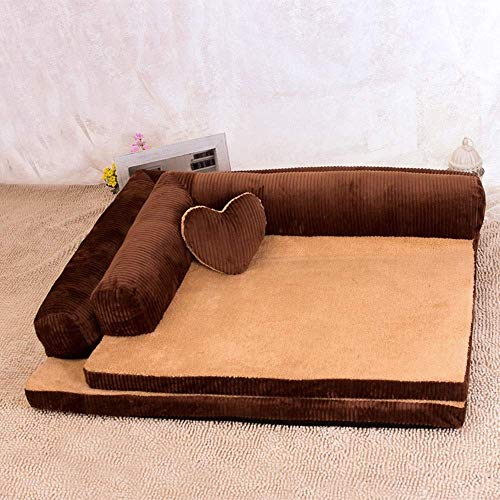 YLCJ Beruhigende Matte für die Ruhe im Freien Extra Obliterable and Washable Cord Pet Nest Sofa Zwinger Cat Wird für Kaninchen Hamster Pig Dog mit Fester atmungsaktiver Baumwolle für Katzen verwendet von YLCJ