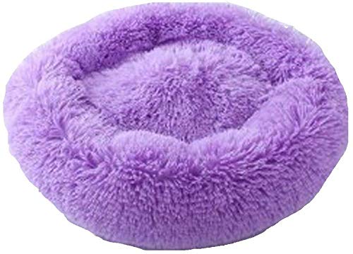 YLCJ Donut Kuschelbett Haustier Hund Katze Beruhigendes Bett Rundes Nest Warmer weicher Plüsch Bequem zum Schlafen Winter Waschbar Wasserdicht Rutschfester Boden Vier Jahreszeiten verfügbar von YLCJ