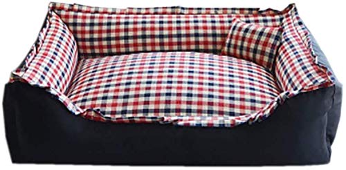 YLCJ Haustier Deluxe-Hundebett, Superweiches Haustier-Schlafsofa für Katzen, rutschfeste Liege für Haustiere, Atmungsaktives Haustierbett Bequemes Haustier-Sofa (Farbe: PinkA, Größe: M (60x45cm)) von YLCJ