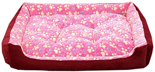 YLCJ Hundebett Haustier Schlafsack Superweich Für kleine bis mittlere Hunde und Quietschspielzeug Als Geschenkkorb Bettkissen, Haustierbett Kratzfest Waschbar (Farbe: Pink, Größe: XL) von YLCJ