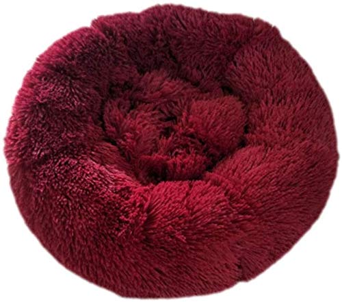 YLCJ Hundebett Pet Roost Katzenbett Soft Puppy Bett Warm Donut Dog Sleeping Place Waschbares Haustierbett, D, Durchmesser: 40 von YLCJ