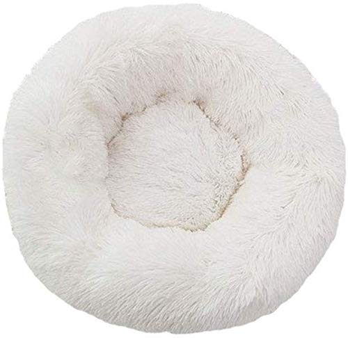 YLCJ Hundebett Pet Roost Katzenbett Soft Puppy Bett Warm Donut Dog Sleeping Place Waschbares Haustierbett, F, Durchmesser: 40 von YLCJ