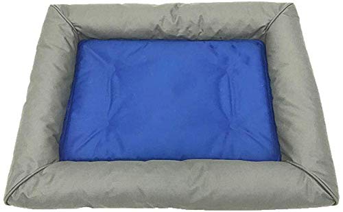 YLCJ Hundebetten Blau Premium Orthopädische Memory Foam Wasserdicht Erleichtert Pet Arthritis Hüftdysplasie Schmerzen, Blue-105 * 79 * 13cm von YLCJ