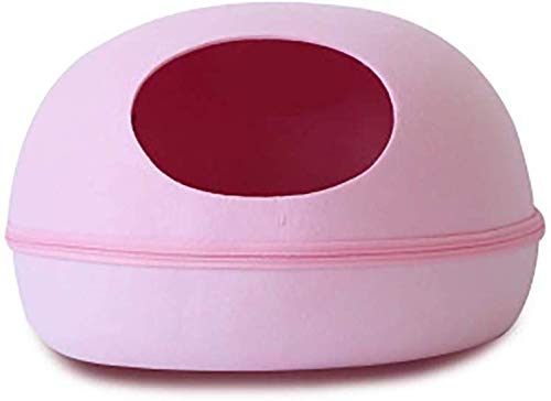 YLCJ Pet Egg Shaped Nest, Kitten Zwinger Hund Winter Warm Kunststoff Winddicht Pet Nest, Geschlossenes Katzenhaus Tiefschlaf Filz Haustierbett, All Seasons Universal (Farbe: 3), Pink, L von YLCJ