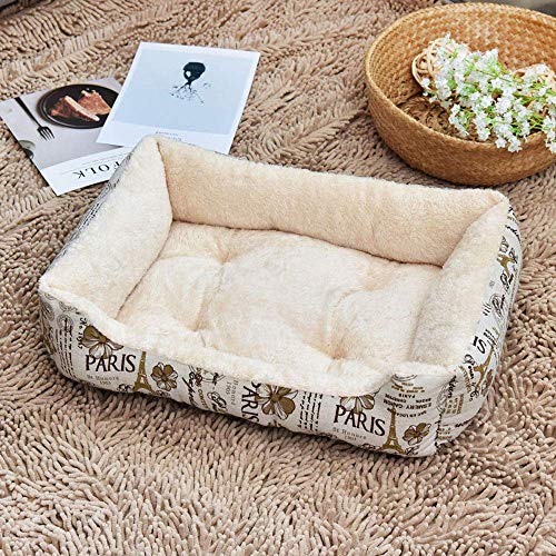 YLCJ Pet Nest Hund Matratze, Four Seasons Universal, Surface Arctic Velvet Plus PP Wattepad und weich, dick und bissfest, B, XXS von YLCJ