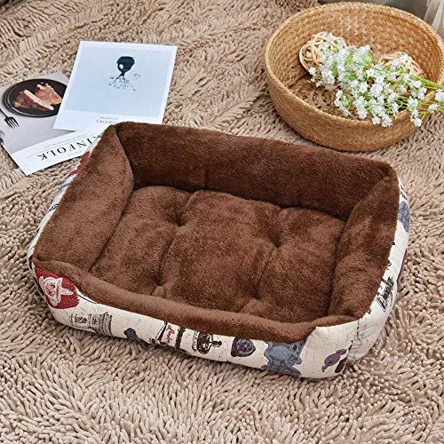 YLCJ Pet Nest Hund Matratze, Four Seasons Universal, Surface Arctic Velvet Plus PP Wattepad und weich, dick und bissfest, C, XXS von YLCJ