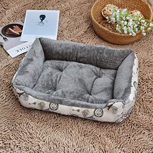 YLCJ Pet Nest Hund Matratze, Four Seasons Universal, Surface Arctic Velvet Plus PP Wattepad und weich, dick und bissfest, D, M von YLCJ