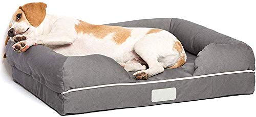 YLCJ Pet Nest Soft Sofa Schwammbett Haustiere Deluxe Betten Super Plüsch Hund Katze Ideal für Kisten mit Fester atmungsaktiver Baumwolle für Katzen (Farbe, Größe: S) von YLCJ