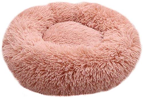 YLCJ Rundes Hundebett für Katzen Winter Warm Dormancy Lounger Mat Welpen Zwinger Haustierkissen Crate Pad Magnanimous Waschbar mit Fester atmungsaktiver Baumwolle für Katzen von YLCJ