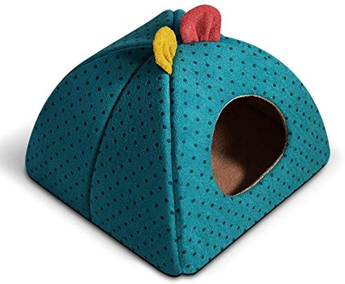 YLCJ Warme Winddichte Hundehütte Four Seasons General Pet Matratze Sofakissen Dog House, Blau-L von YLCJ