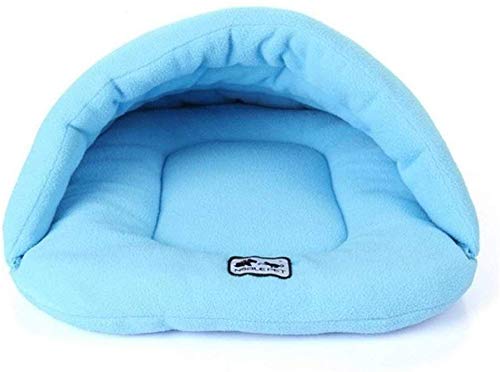 YLCJ Weiche Fleece Winter Ardent Haustier Hundebett für mittelgroße Hunde Kleine Katze Indoor Puppy Quiescence Bag Cave mit Fester atmungsaktiver Baumwolle für Katzen (Farbe: C, Größe: S) von YLCJ