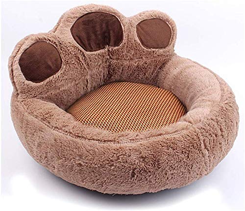 YLCJ Zwinger Katzenstreu Pet Nest Geschenkmatte Four Seasons Universal Small Pet Pad Plüsch Atmungsaktiv Weich und bequem Vier Jahreszeiten erhältlich (Farbe: Braun, Größe: M) von YLCJ