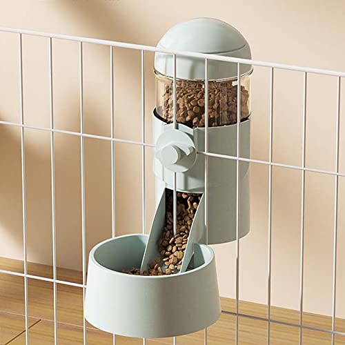 Automatischer Futterspender für Hunde und Katzen, zum Aufhängen, automatisches Schwerkraft-Kaninchen-Futter-Wasser-Set, Käfig, Haustier-Futternäpfe, Spender für Katzen, Hunde, Welpen, Kaninchen, von YLYGJGL