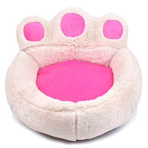 YMBKFan Beruhigende Anti-Angst Hundebett Gewaschen Samt Katzenbett,Kleiner Hund Hundesofa Verdickt Katzensofa Waschbar Super Soft Tierbett-C 40 * 45cm(16 * 18inch) von YMBKFan