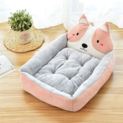 YMBKFan Easy CLEAN Haustierbett,Snooze Sleeping Tierbett Für Small Mittel Hund Katze Rechteck Nest Welpen Schlafsack Kissen Slip-resistent Hundebett Katzenbett-D 0 * 60 * 15cm(28 * 24 * 6inch) von YMBKFan