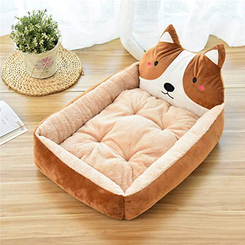 YMBKFan Easy CLEAN Haustierbett,Snooze Sleeping Tierbett Für Small Mittel Hund Katze Rechteck Nest Welpen Schlafsack Kissen Slip-resistent Hundebett Katzenbett-Und 0 * 60 * 15cm(28 * 24 * 6inch) von YMBKFan