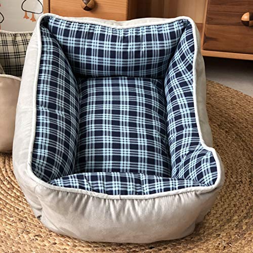 YMBKFan Maschinenwaschbar Nicht-Slip Anti-Angst Easy Clean Katzenbett Haustierprodukte,Warm Hundebett Super Soft Schlafen Tierbett Hundesofa-G 50 * 40cm(20 * 16inch) von YMBKFan