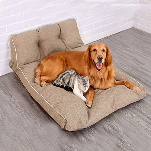 YMBKFan Verdicken Warm Tierbett,Schlafkissen Sofa Haustierdecken Schlafmatratzen Beißen-resistent Katzenbett Snooze Sleeping Weich Hundebett Haustierbett-Eine 58 * 48 * 22cm(23 * 19 * 9inch) von YMBKFan