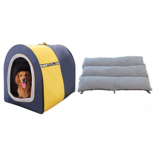 YMBKFan Vier Jahreszeiten Universal Hund Hundesofa Eingeschlossen Indoor Haus Haustiersofa Outdoor Haustierbedarf Snooze Sleeping Hundekäfig Zelt Hundesofa-F 60 * 48 * 43cm von YMBKFan