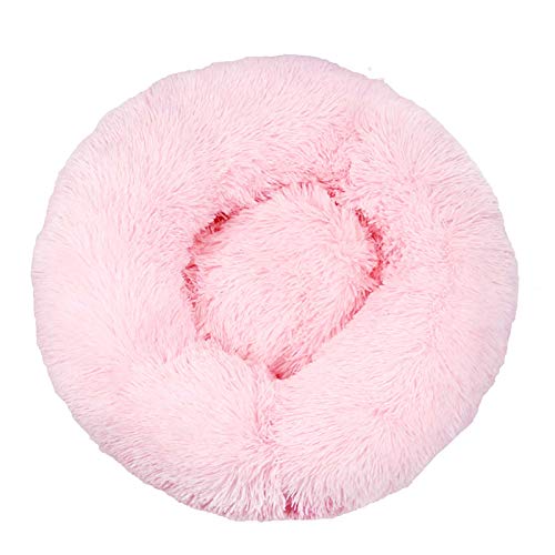 YMBKFan Winter Warm Hundebett Katzenbett Kissenbett Donut Cuddler Für Hund Katze Erleichterung Verbesserter Schlaf Maschinenwaschbar WASSERDICHTER Boden Tierbett Haustierprodukte-N 50cm(20inch) von YMBKFan