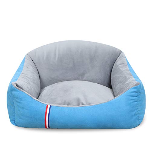 YMBKFan Winter Warm Katzenbett Hundesofa Hundebett Flauschige Bequem Hundesofa Nicht-Slip Maschinenwaschbar Tierbett Haustierprodukte,Erwärmung Deep Sleep Hundebett-C 120 * 90cm(47 * 35inch) von YMBKFan