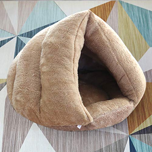 YMBKFan Winter Warm Katzenbett Semi-eingeschlossen Haustiersofa Universal Katze Schlafsack Klein Mittel Hundesofa Katze House Snooze Sleeping Weich Hundebett-Eine 50 * 40cm(20 * 16inch) von YMBKFan