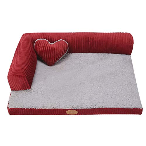 YMBKFan Winter Warm Sofa Hundebett Entfernt Tierbett Abnehmbare Waschbar Haustierbedarf,Selbst-erwärmung Beruhigende Anti-Angst Donut Katzenbett Für Hunde Katzen-P1 55 * 45 * 15cm(22 * 18 * 6inch) von YMBKFan