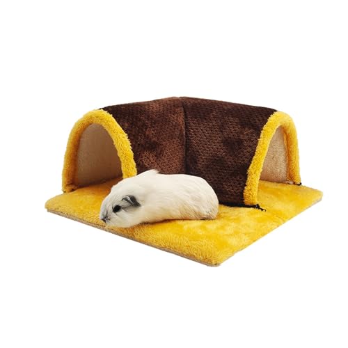 NagetierZusammenklappbar Meerschweinchen (Cavia Porcellus) Kuscheltunnel Für Kleintiere,34×34cm von YMXWAN